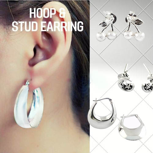 HOOP STUD EARRING